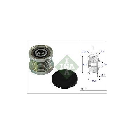 POULIE ROUE LIBRE ALT  SCENICIII 1.9DCI